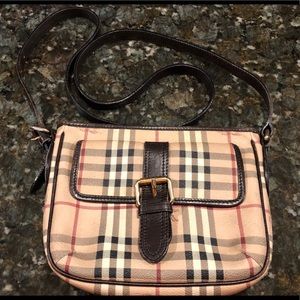 Authentic Burberry Crossbody Haymarket Bag